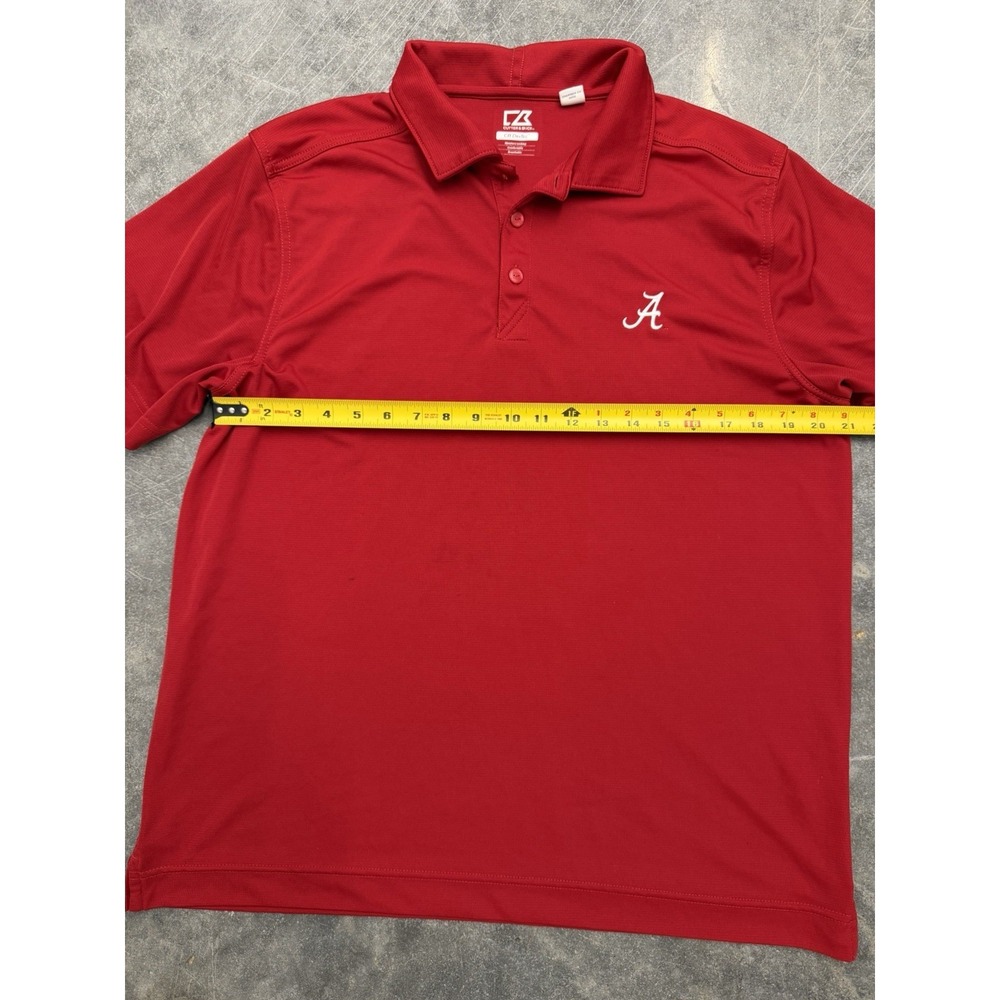 Alabama Crimson Tide Cutter & Buck Collegiate Advantage DryTec UPF+ Polo Sz L - Picture 8 of 9